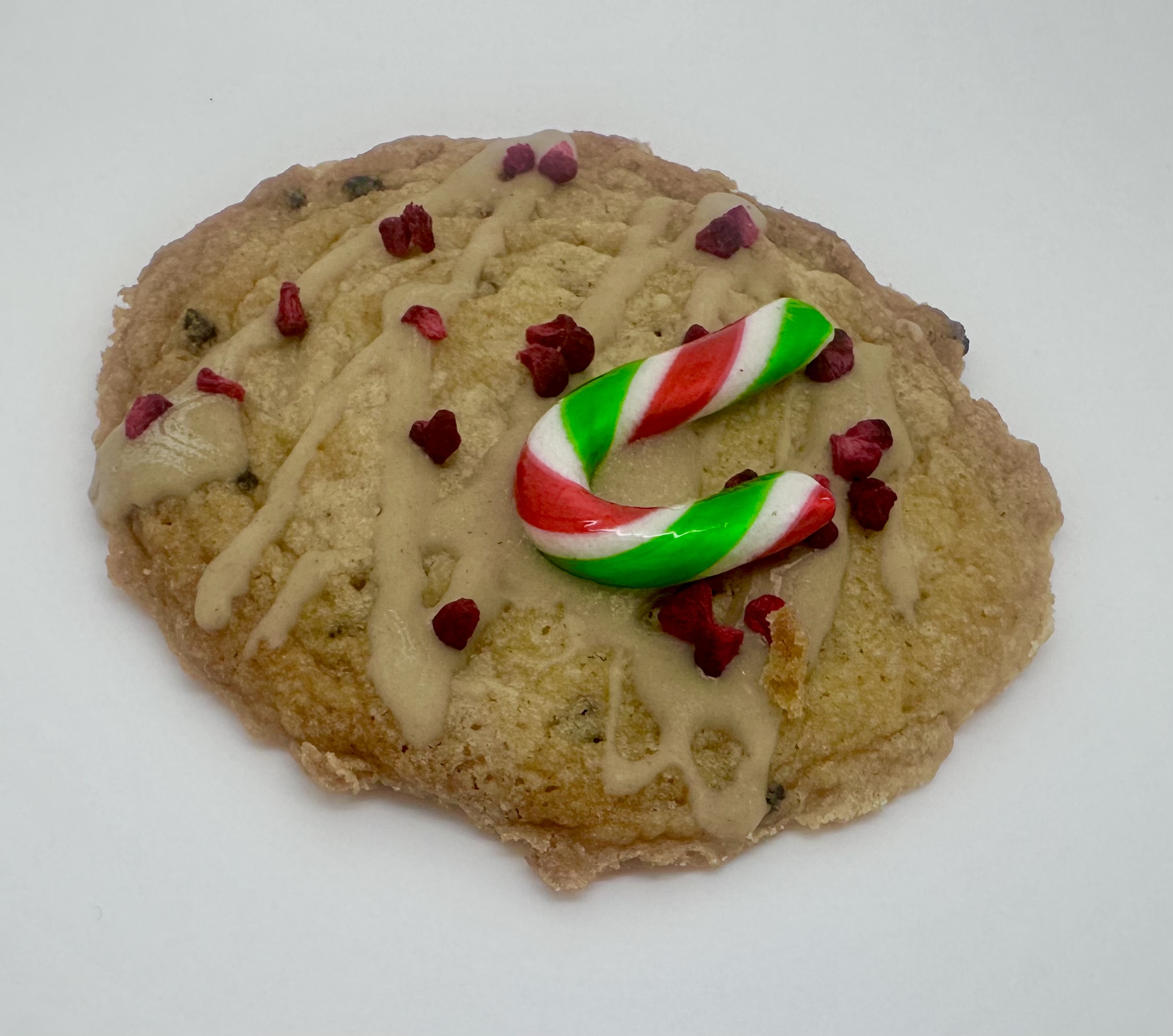 Raspberry and White Chocolate Cookie Christmas Edition (3 Cookies)